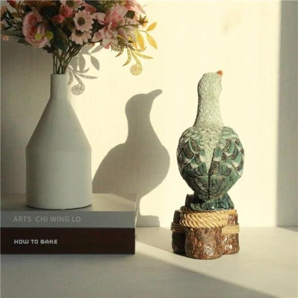 Standing Seagull Statue Decor Coastal Themed Decorative Sculpture Resin, 11'' - Picture 5 of 7